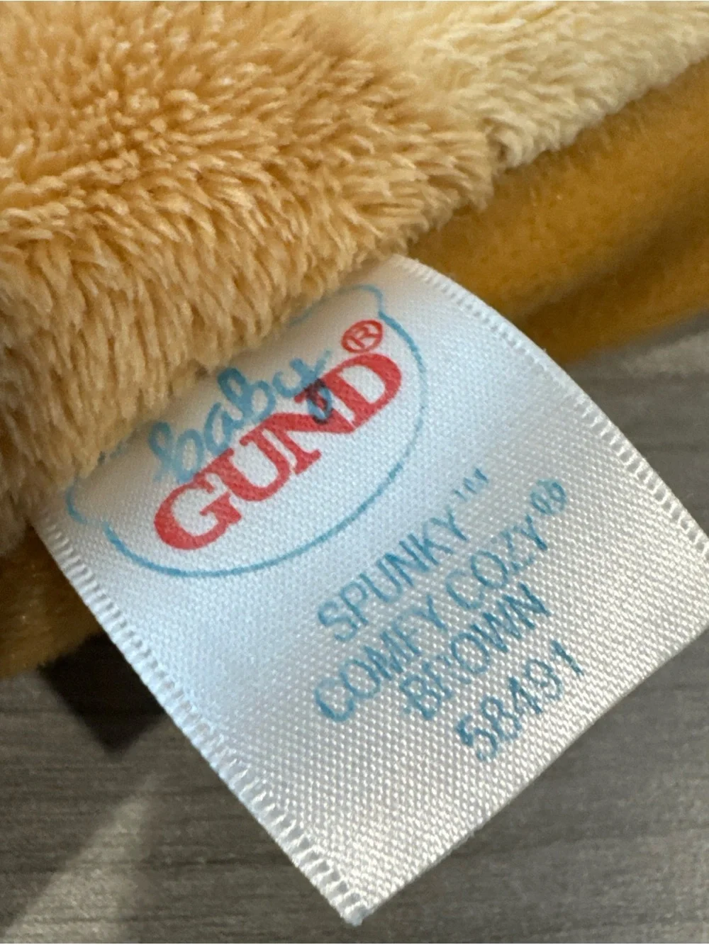 Gund Spunky Comfy Cozy “Love You Grandma & Grandpa” Lovey Toy Brown 21”